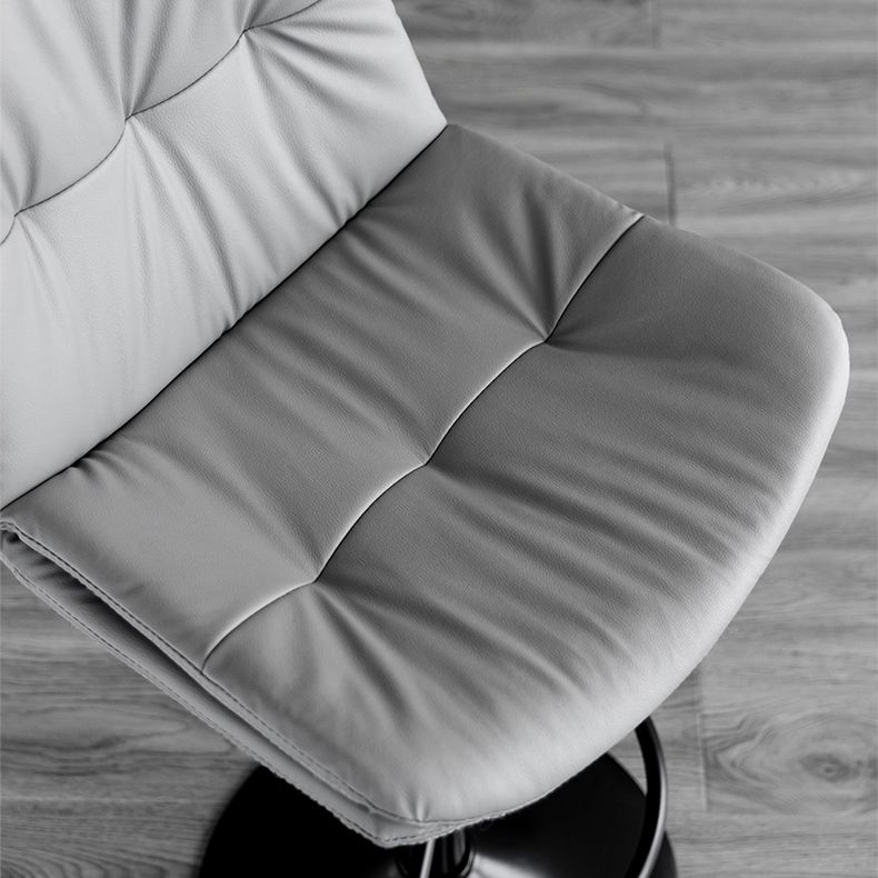 Taburete giratorio de hierro con altura para mostrador, taburete de bar interior ajustable moderno con reposapiés