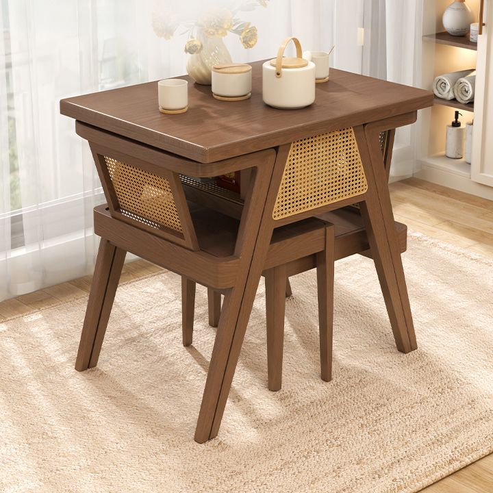 Modern Style Bistro Set 1/3 Pcs Solid Wood Bistro Set for Home