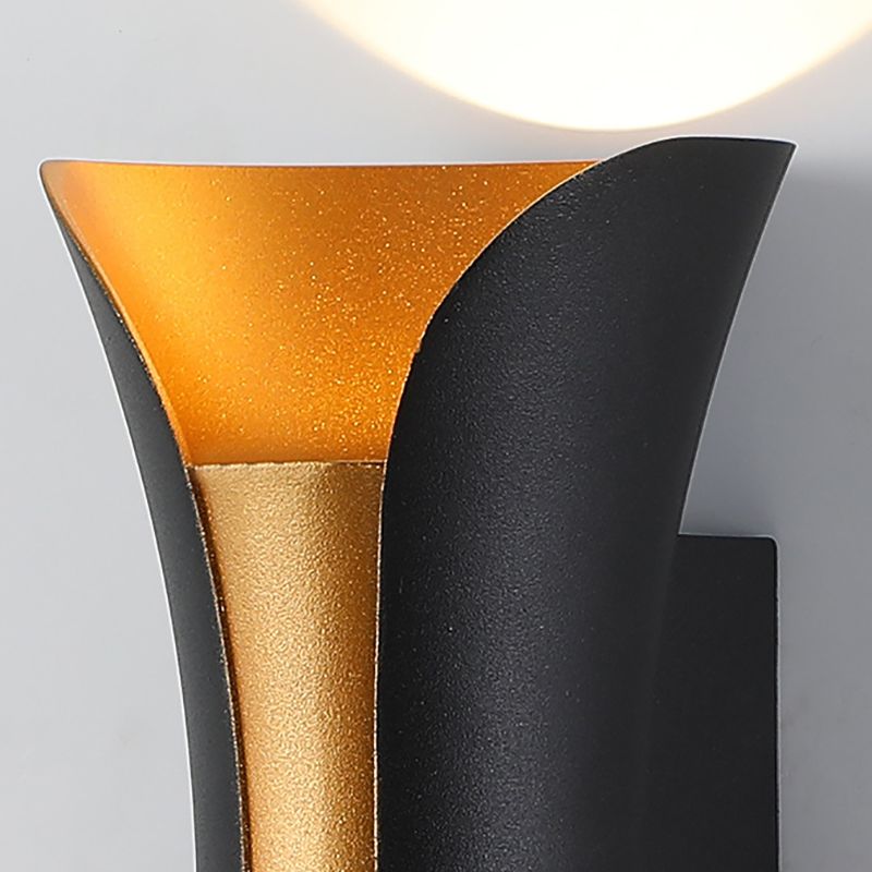 Modern Wall Washer Lighting Minimalist Metallic LED Wall Sconce for Sitting Room