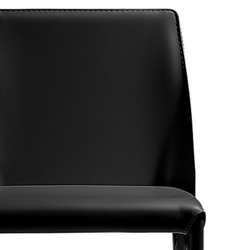 Modern Simple Side Chair Faux Leather Side Dining Chair for Living Room