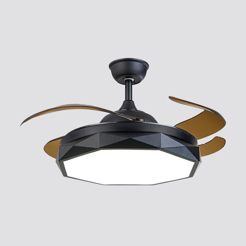 Facett Metall Semi Flush Mount Leuchte moderne 18,5 -Zoll