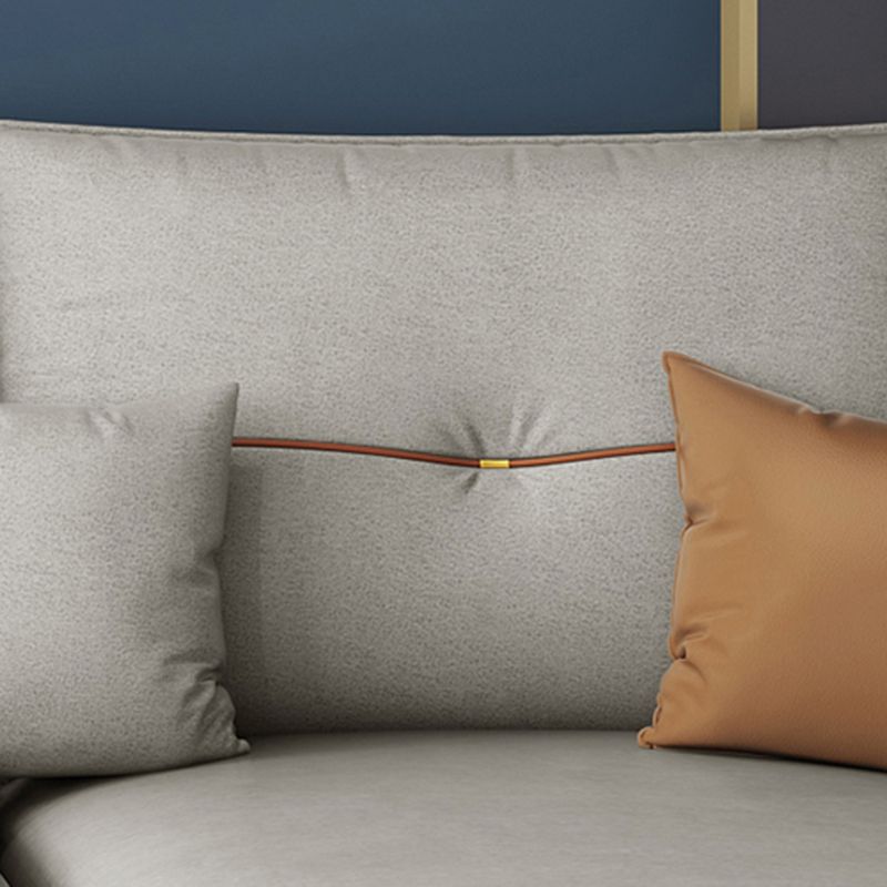 37.4 " H Faux Leather Flared Arm Sofa & Chaise for Living Room