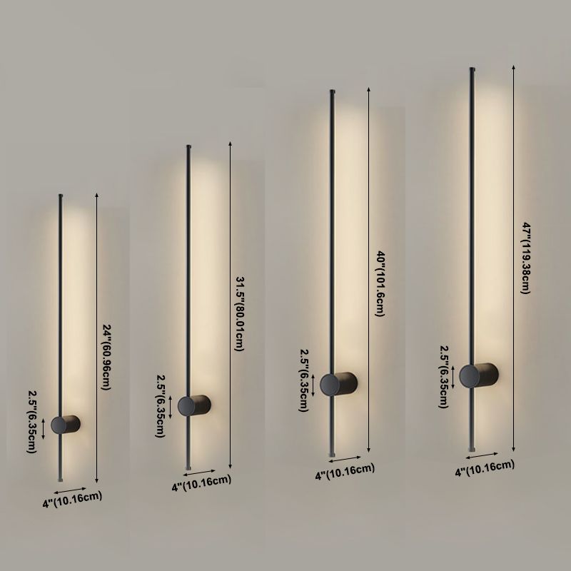 Minimalism LED Line Wall Lamp Modern Flush Mount Sconce Light for Living Room