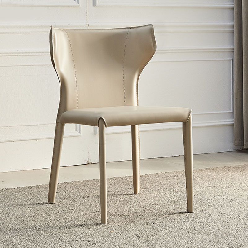 Faux Leather Side Chair Contemporary Kitchen Dining Side Chair