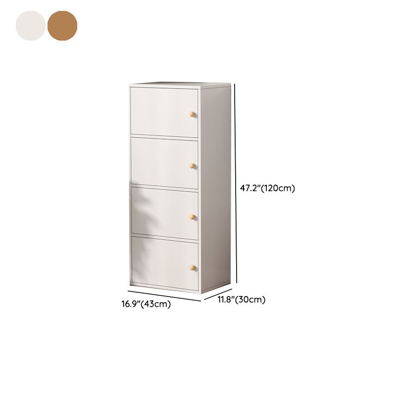 Modern Wooden Accent Cabinet Rectangle Storage Cabinet with Drawer