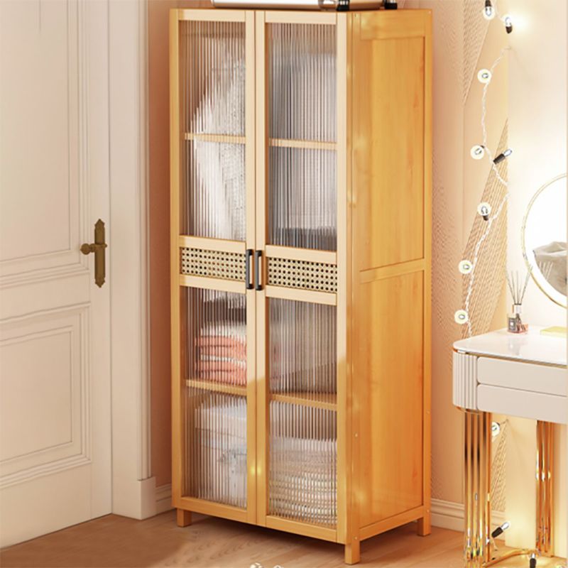 Modern Style Wardrobe Cabinet Wood Wardrobe Armoire with Shelves