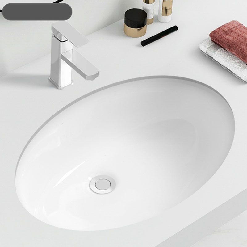 Modern Oval Wash Stand Ceramic Table Installation Bathroom Sink