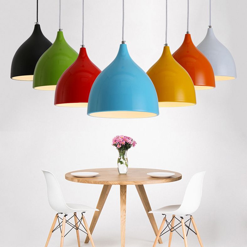 Nordic Creative Nut Shaped Hanging Lamp Aluminum 1 Head Dining Room Suspension Light