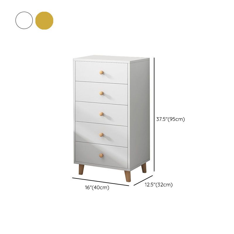 Contemporary Bedroom Chest Wooden Storage Chest with Drawers