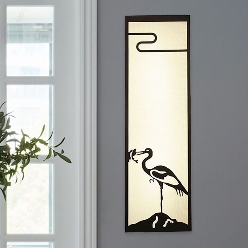 Luce murale orientata a parete da letto a parete da letto a 3 luci con tonalità in tessuto cuboide