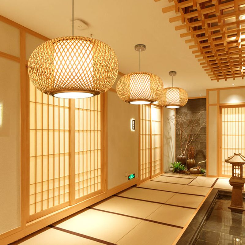 Holzlaternenform Pendelleuchte moderne Style 1 Leichte Hängelampe für Tea Room