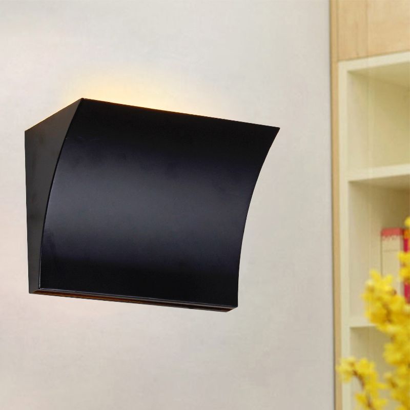 Diseño de deslizamiento de estilo simple lavadora de pared de la pared LED LEVED LIGHTA LIGHTUR en negro/plateado