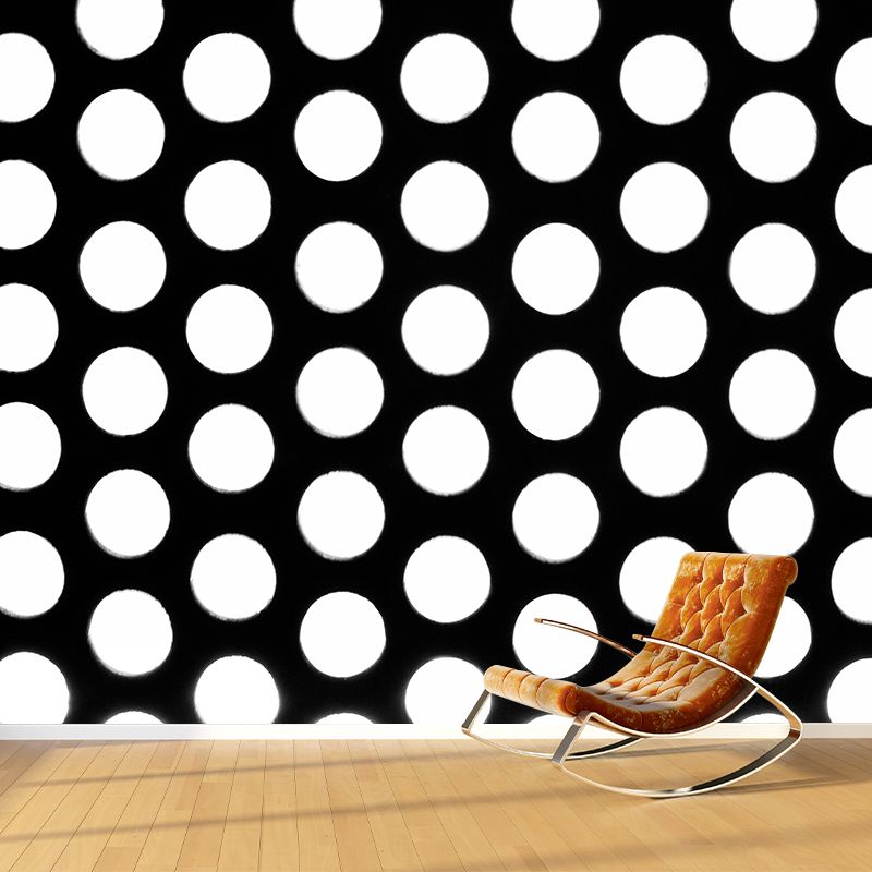 Geometric Style Illustration Murals Wall for Reading Room, Moisture Resistant