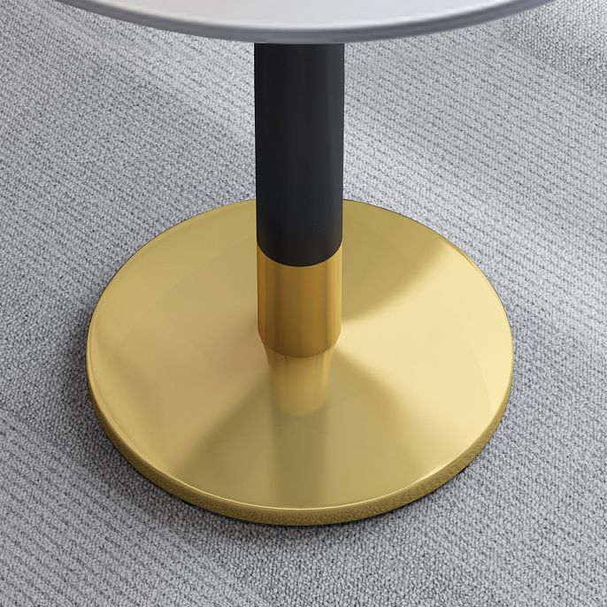 Modern Round Dining Table Sintered Stone Dining Table with Tulip Base for Dining Room