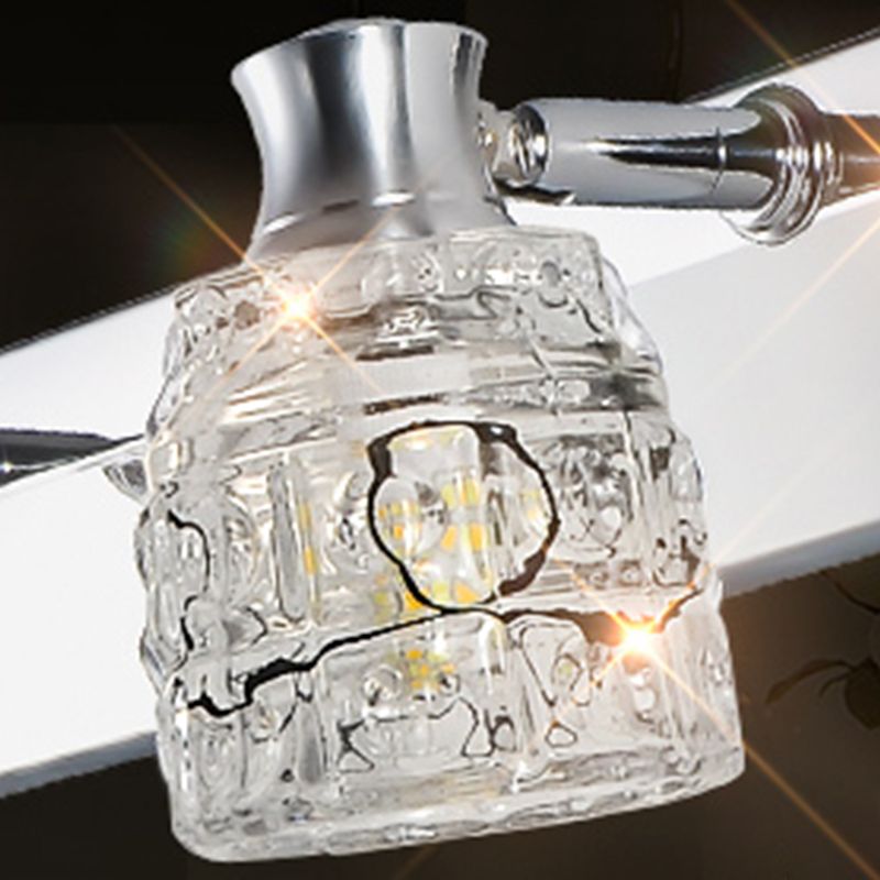 Moderno de maquillaje espejo de maquillaje de baño acero inoxidable acero inoxidable lámpara de espejo simple