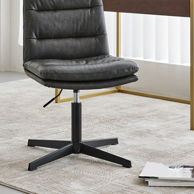 Armless Office Chair No Wheels Conference Chair for Living Room Home