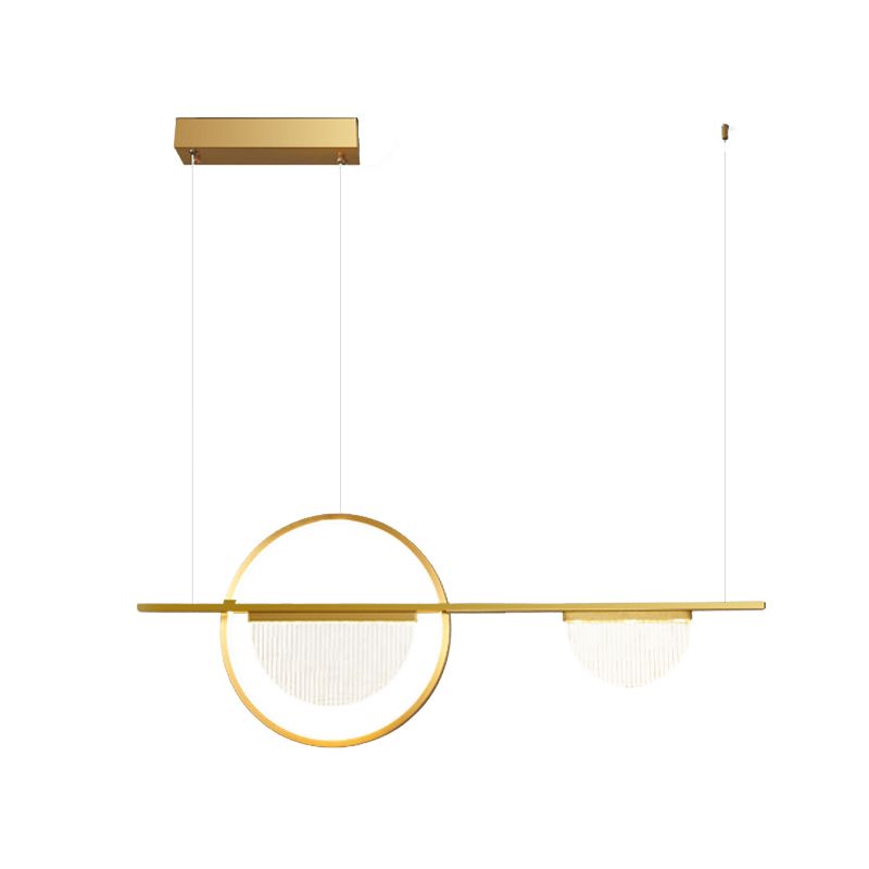 Metal Linear Island Pendant Lights Modern Multiple-Light Island Pendant Lighting