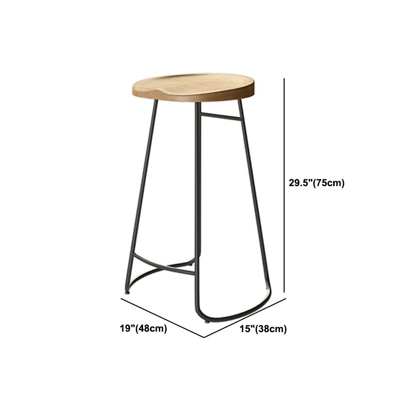 Contemporary Indoor Pub Set 1/7 Pcs Bar Table and Stools with Solid Wood Top