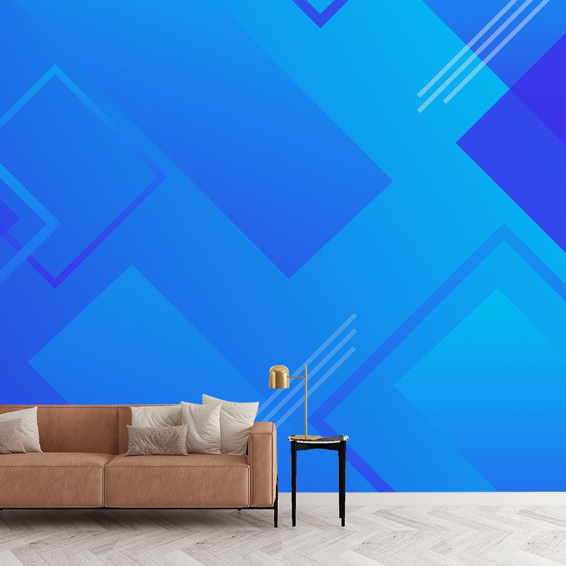 Geometry Mural Decal Removable Wall Mural for Study Room, Water Resistant