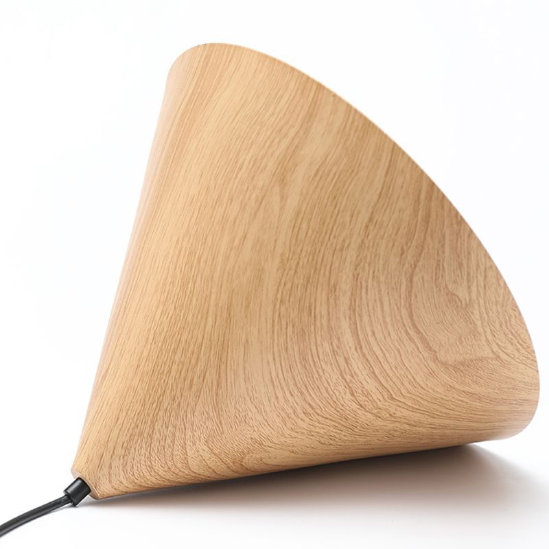 Bois moderne suspendu au plafond cône 1-Light Pendant Light pour salle à manger
