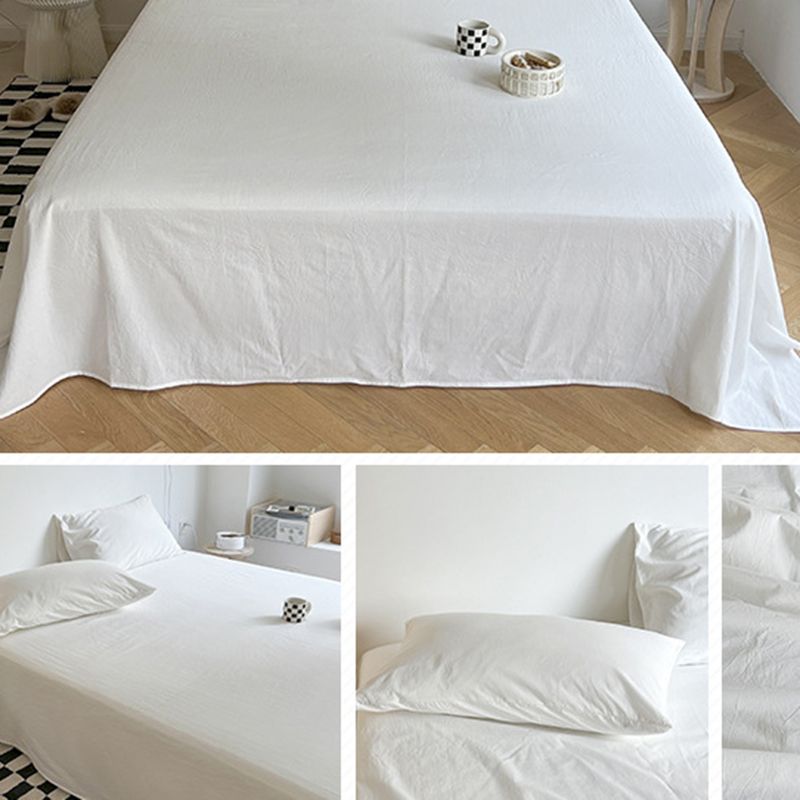 Solid Color Bed Sheet Set Standard Deep Pocket Sheet 1 and 3 Piece