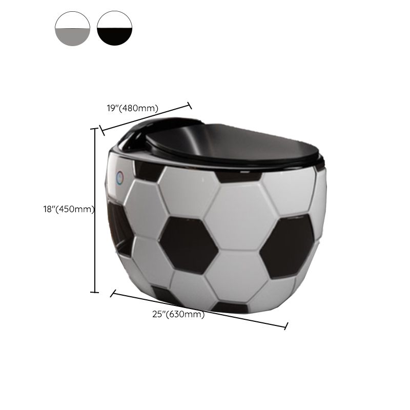 Floor Mounted Urine Toilet One Piece Toilet Modern Porcelain Toilet