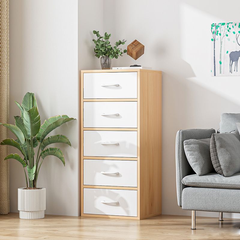 Contemporary Wood Storage Cabinet Modern Drawers Included Accent Chest
