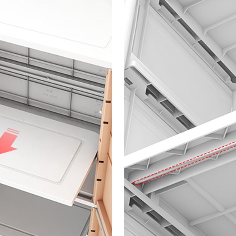 Hinged Wardrobe Armoire with Garment Rod Plastic Wardrobe Closet