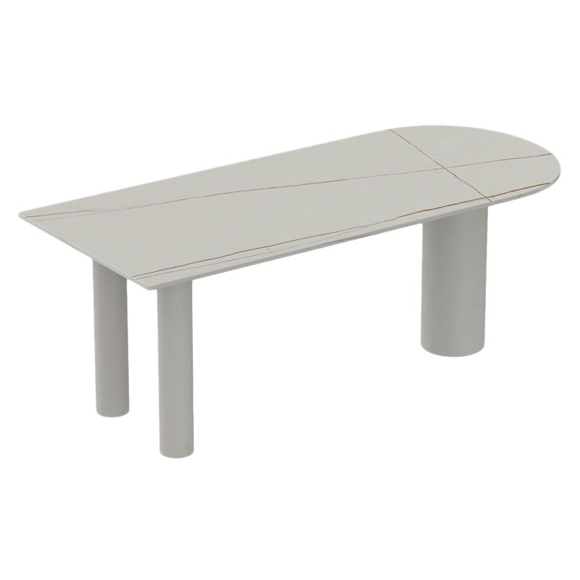 White Dining Table Contemporary Style Dinette Table for Home Kitchen