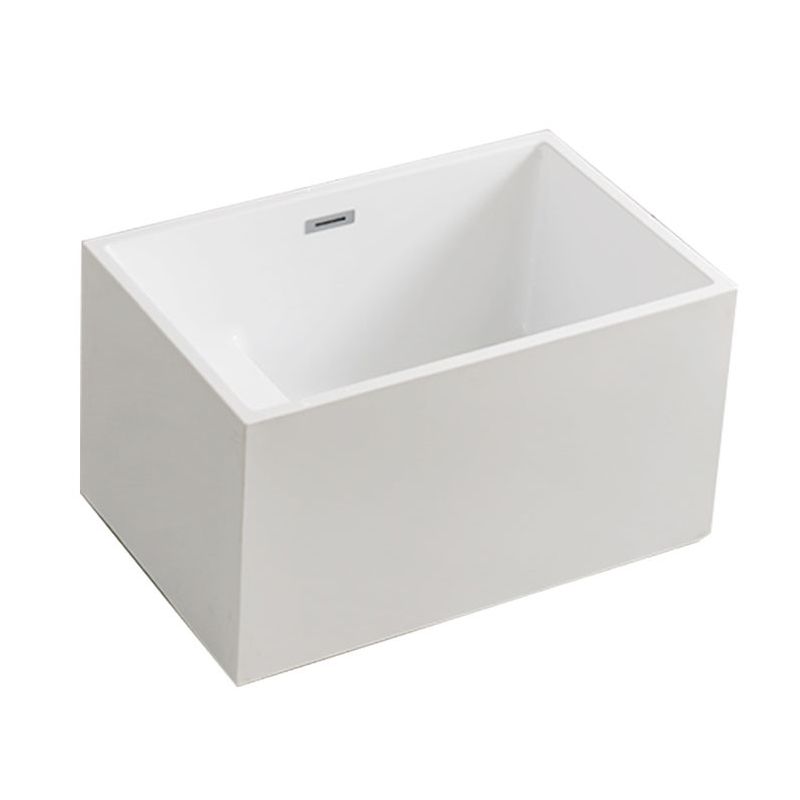 Freestanding Soaking Bathtub Antique Finish Rectangular Bathtub (Faucet not Included)