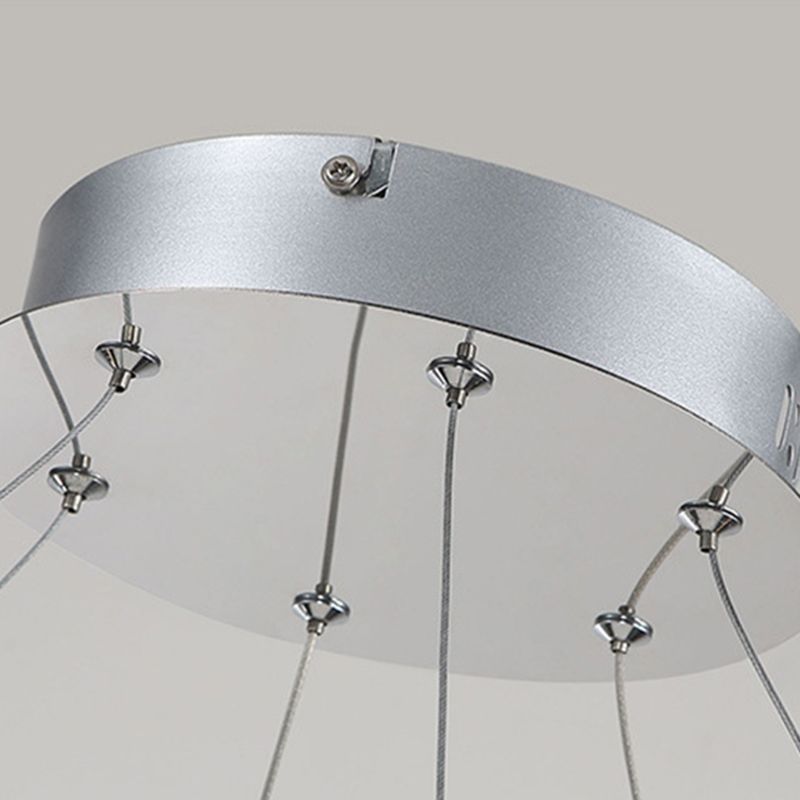 Twisted Metal Chandelier Pendant Light Simple Style LED Gold Suspension Pendant Light