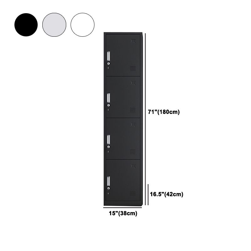 Contemporary Metal Wardrobe Armoire Hinged Wardrobe Closet for Home