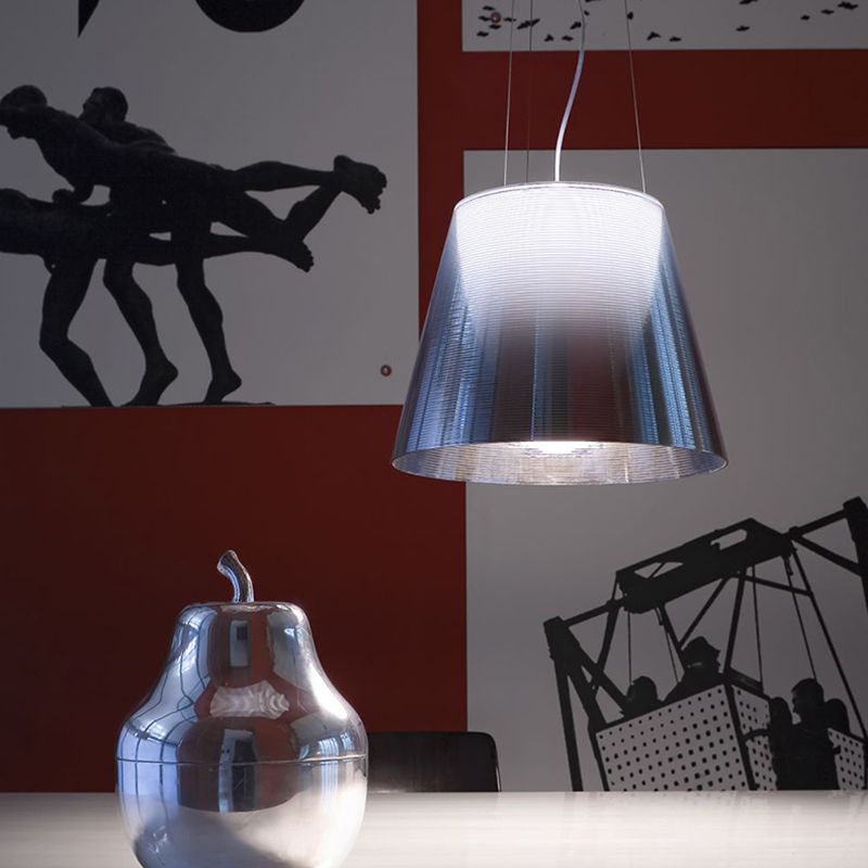 1 Light Barrel Hanging Pendant Modern Style Metal Hanging Lighting for Living Room