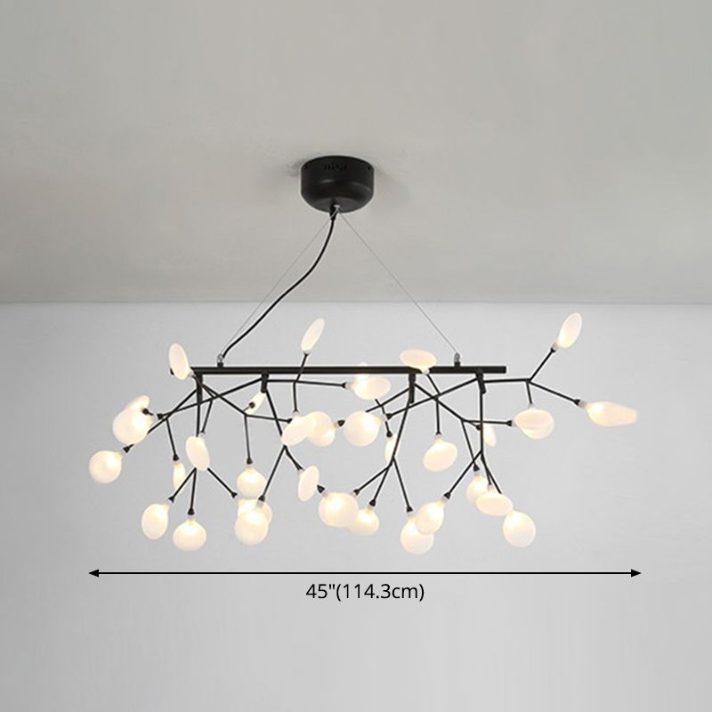 Linear Firefly Island Pendant Lighting Ultra-modern  Acrylic Billiard Light for Living Room