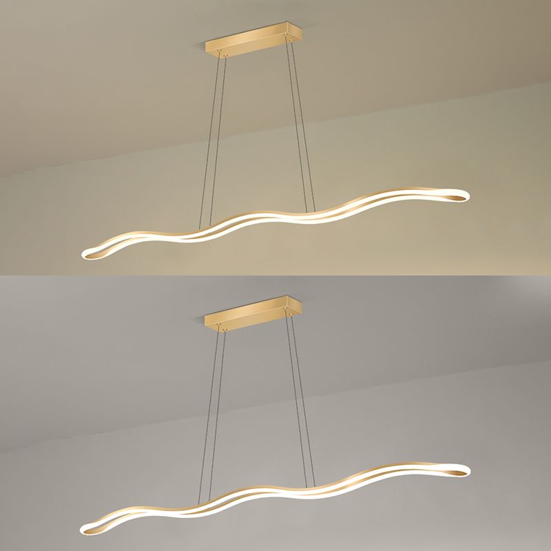 Nordic Characteristic Simple Modern Style LED Island Chandelier Light for Dining Room