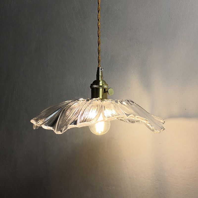 Nordic Ceiling Light Glass Shade Flush Mount Light Fixture for Bedroom Corridor