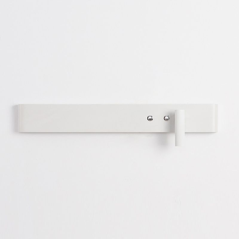 Modern Single White/Black Wall Mounted Sconce Metallic LED Wall Light