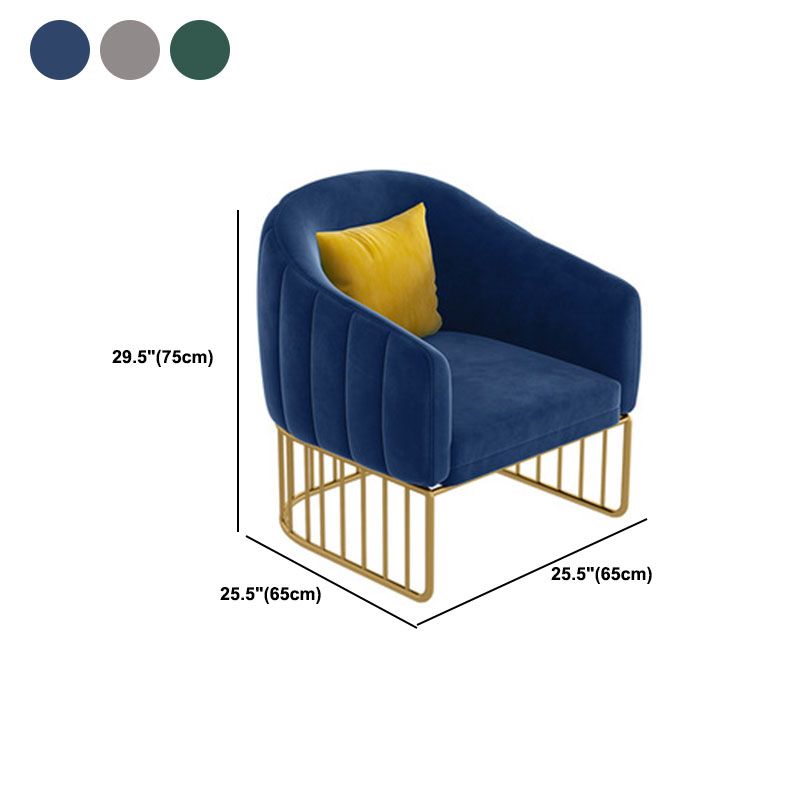 25.59" W x 29.52" H Velvet Tuxedo Arm Sofa Sofa with Tight Back