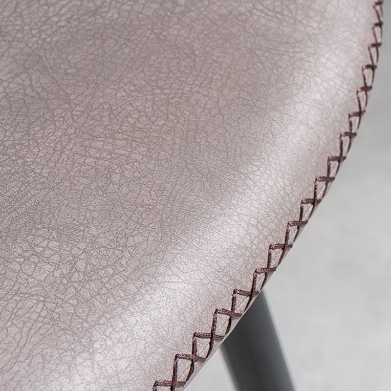 Chaise de salle à manger en métal de style Glam, chaises sans accoudoirs latérales pour cuisine