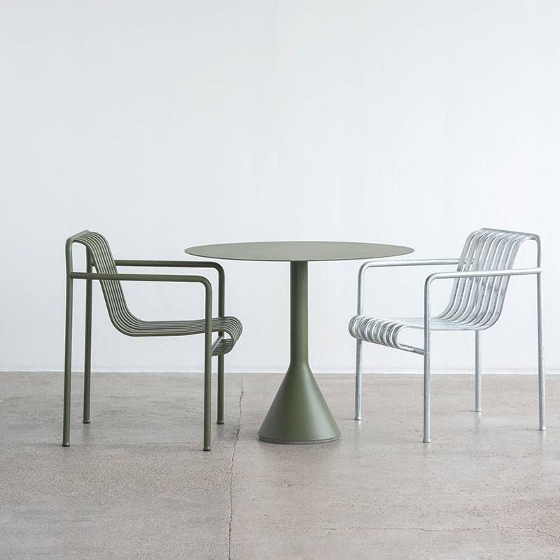 Contemporary Metal Patio Table 2-Seater UV Resistant Dining Table