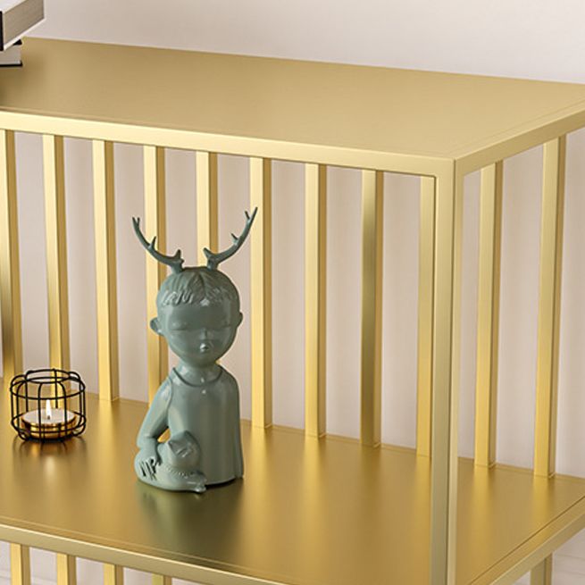 Modern Style Etagere Bookcase Open Back Metal Bookshelf for Home