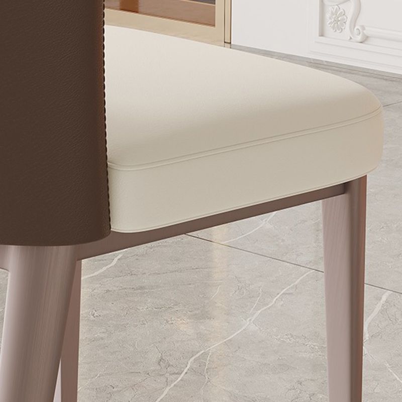 Sillas de comedor contemporáneas que cenan las sillas laterales sin brazos con las piernas del metal