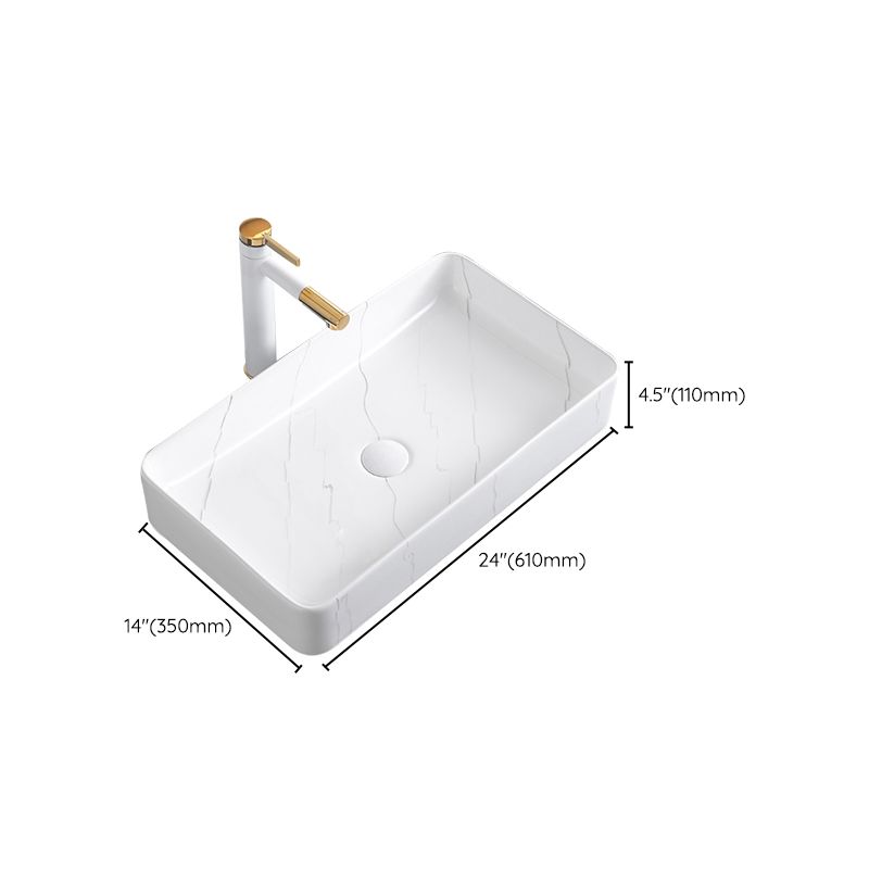 Classic Style Bathroom Sink Stainless Steel Dirt Resistant Bathroom Sink