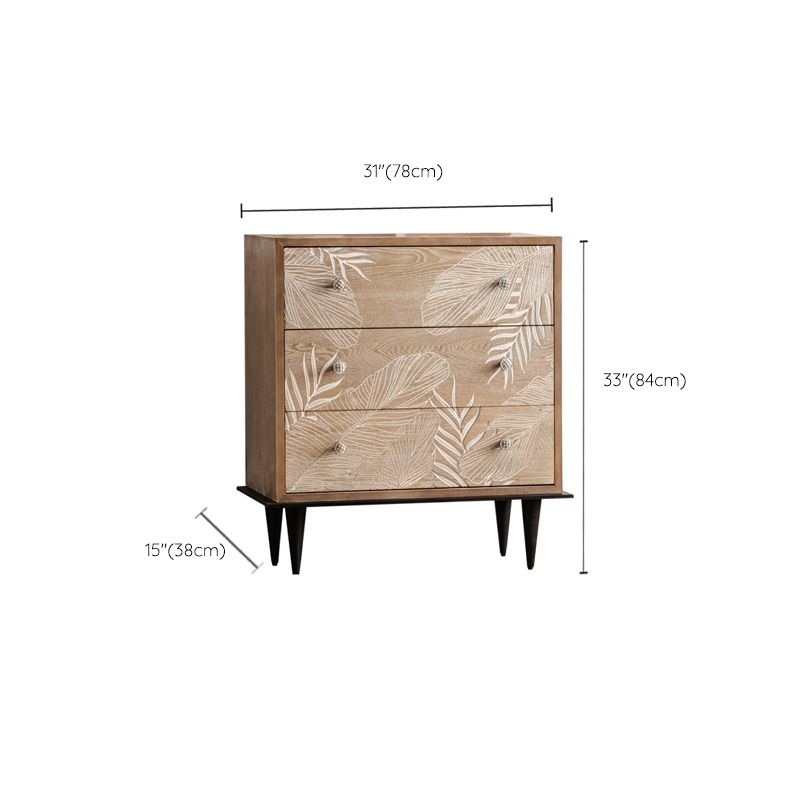 Modern Standard Storage Cabinet Solid Wood Cabinet with Drawer