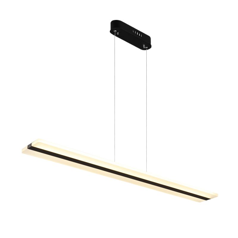 Nordic modern LED Island Light Light Aluminium Pendant Lightture pour salle à manger