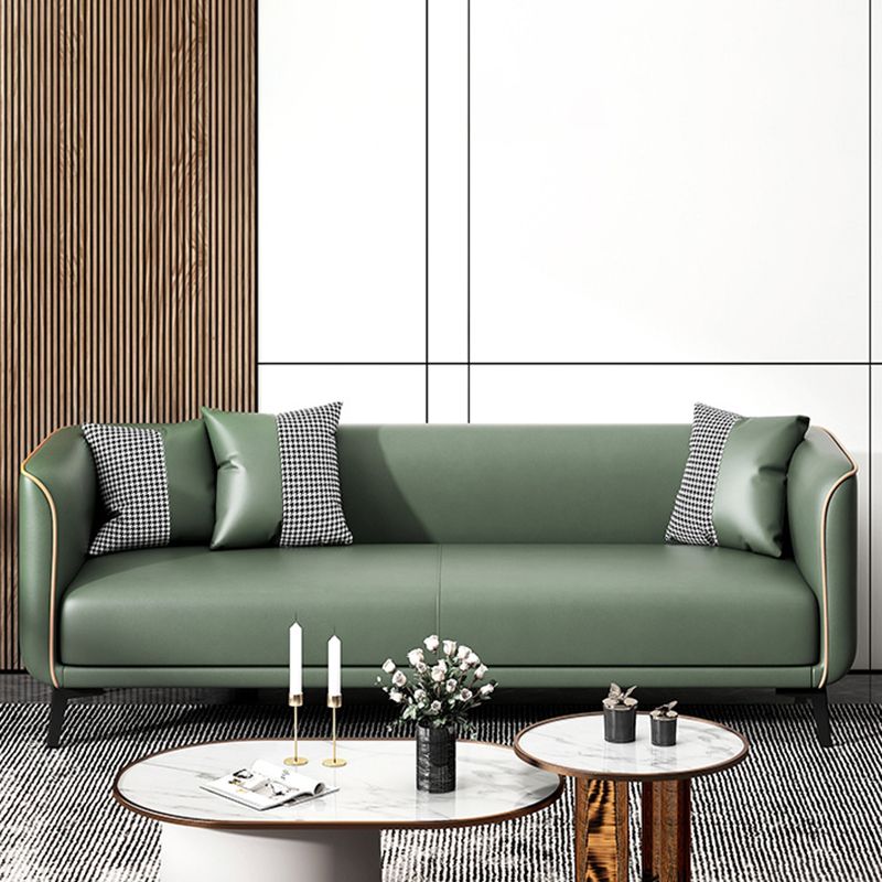 Modern Square Arm Standard Sofa Metal Legs Settee for Living Room
