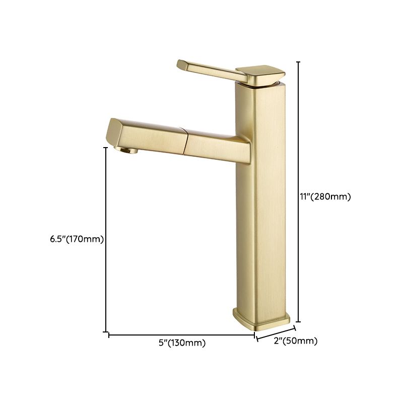 Glam Style Faucet Single Handle Centerset Faucet with Swivel Spout