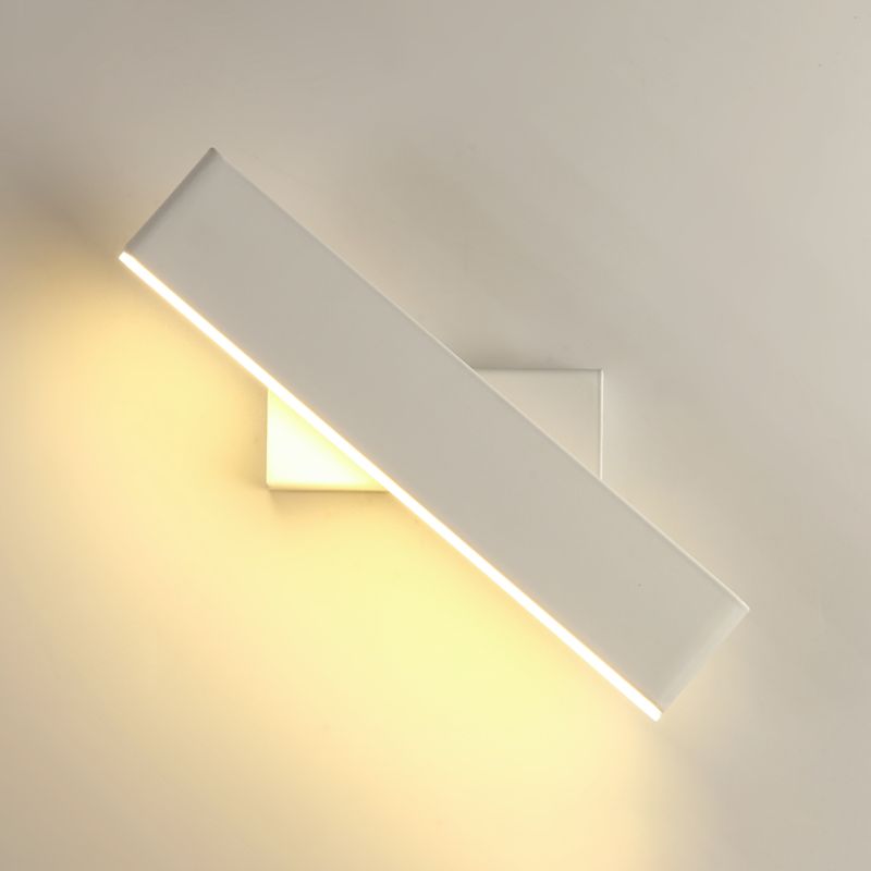 Modern Simple Iron Wall Light Rectangle Shape LED Rotatable Wall Lamp for Living Room