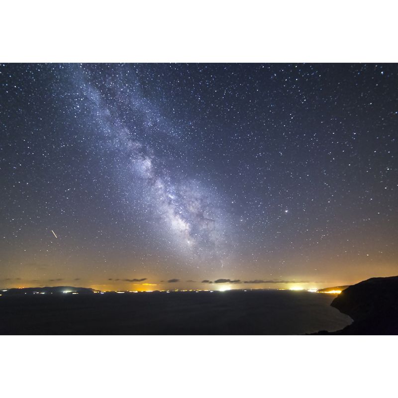 Distant City Night Galaxy Mural Modern Waterproofing Living Room Wall Art, Made to Measure