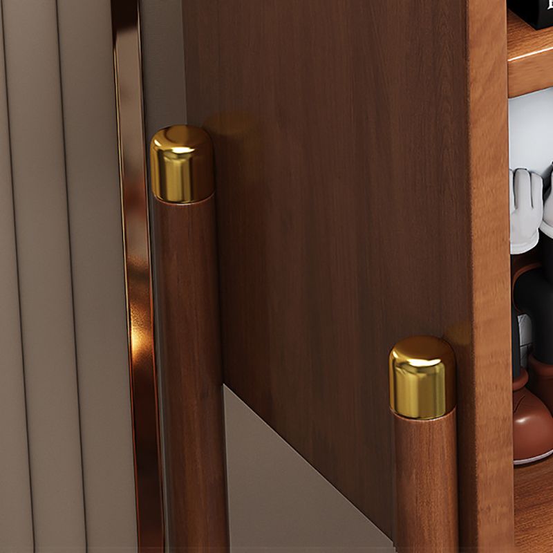 Standard Contemporary Bookcase Wooden Closed Back Bookshelf with Shelves